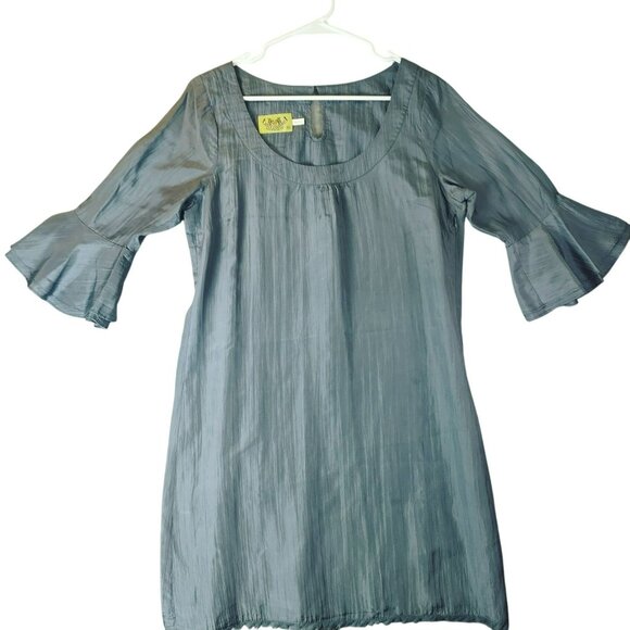 Juicy Couture Dresses & Skirts - Vintage Juicy Couture Womens Gray Silk Dress Elegant‎ Retro Y2K romantic